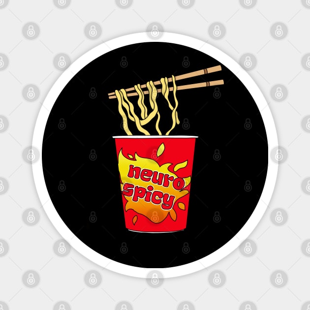 Neurospicy Noodles Magnet by Becky-Marie